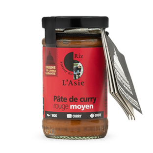 Pâte de Curry Rouge Moyen Bio