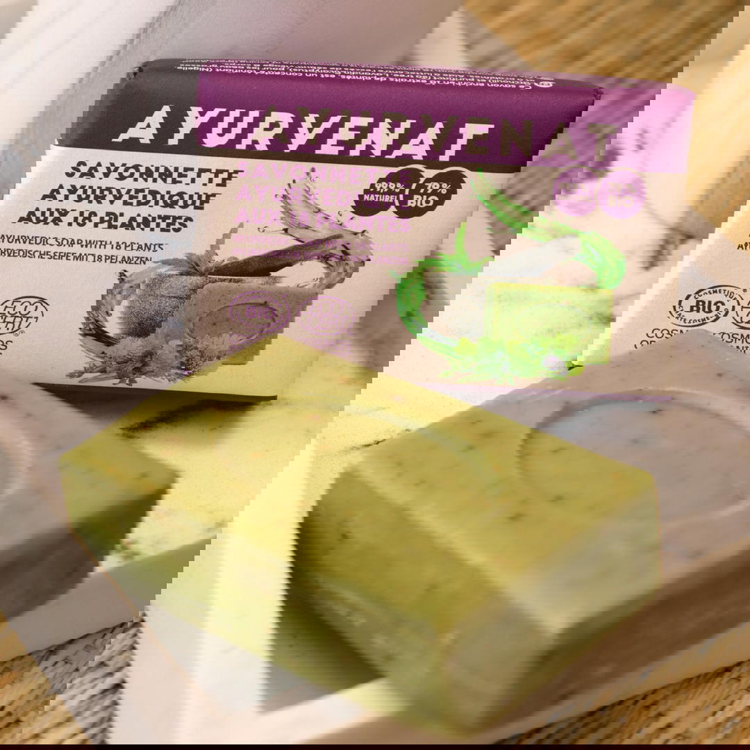 Savonnette Ayurvédique aux 18 Plantes Bio