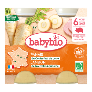 Petits Pots Panais Jambon Bio (dès 6 mois) - 2 x200g