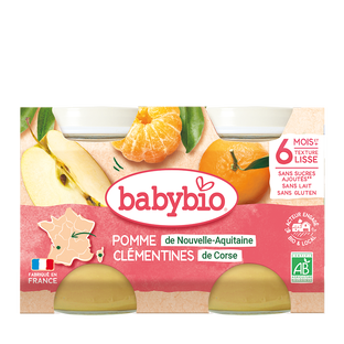 Petit Pots Pomme Clémentines Bio (dès 6 mois) - 2x130g