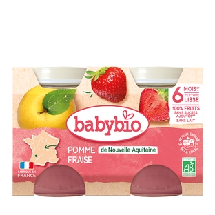 Petits Pots Pomme Fraise Bio (dès 6 mois) - 2x130g