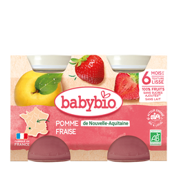 Petits Pots Pomme Fraise Bio (dès 6 mois) - 2x130g