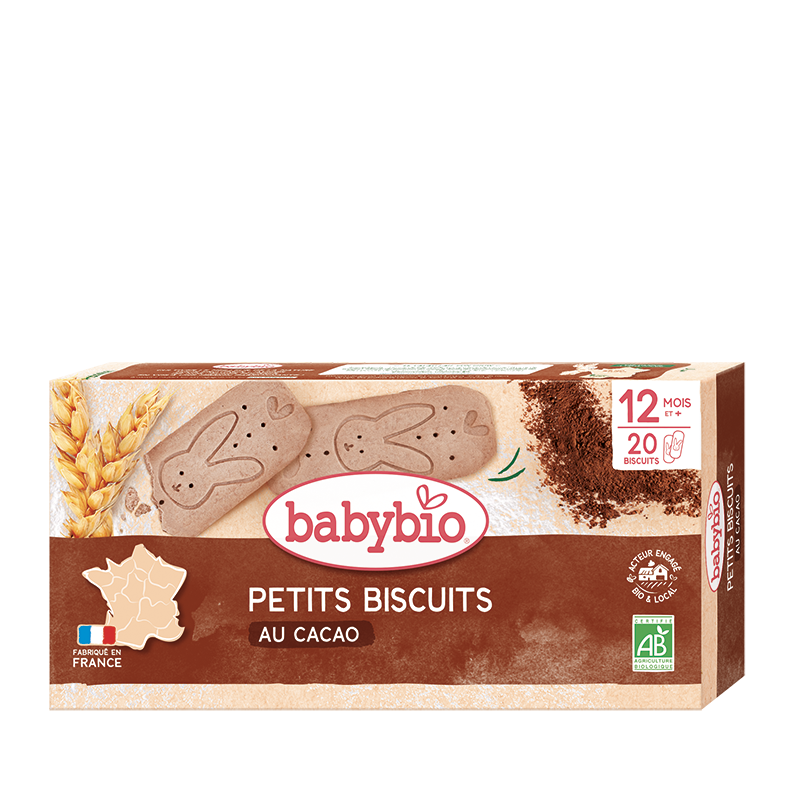 Petits biscuits au cacao bio (dès 12 mois)