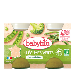 Petits Pots Légumes Verts Bio (dès 4 mois) - 2x130g