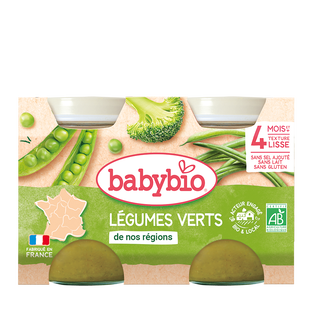 Petits Pots Légumes Verts Bio (dès 4 mois) - 2x130g