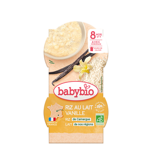 Riz au Lait Vanille Bio (dès 8 mois) - 2x100g