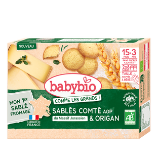Sablés comté du massif jurassien origan (dès 15mois) bio