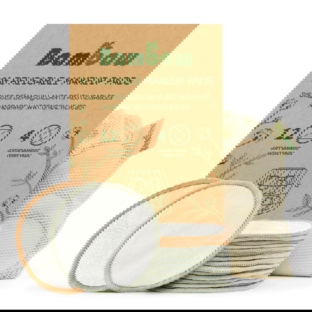 Disques démaquillants en bambou x 16