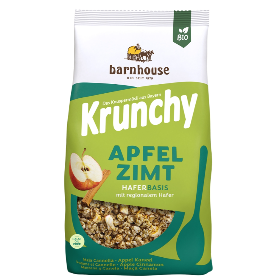 Bio Krunchy Apfel-Zimt Müsli