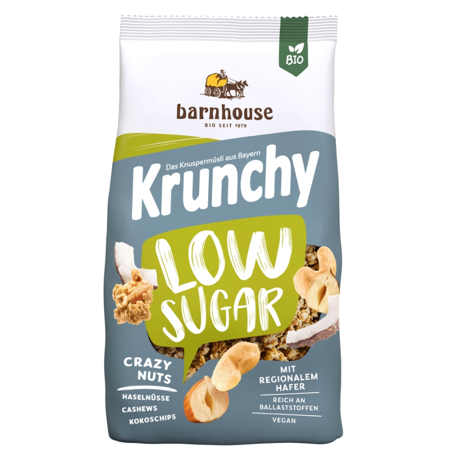 Bio Müsli Krunchy Low Sugar Crazy Nuts