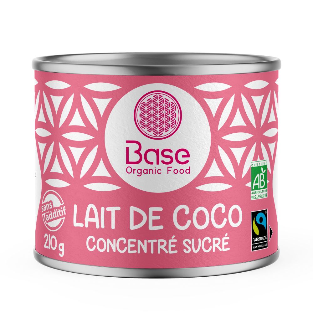 Lait de coco concentré sucré équitable bio