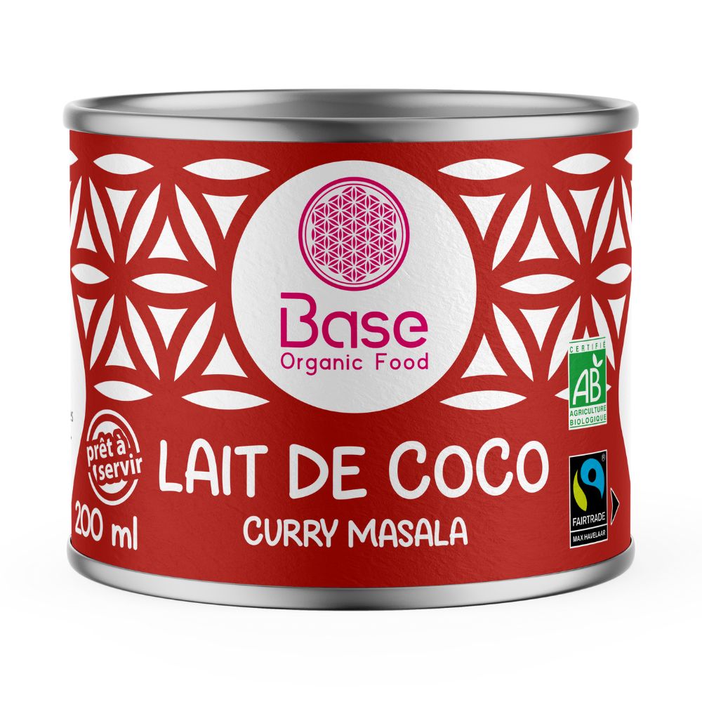 Lait de coco curry masala equitable & bio