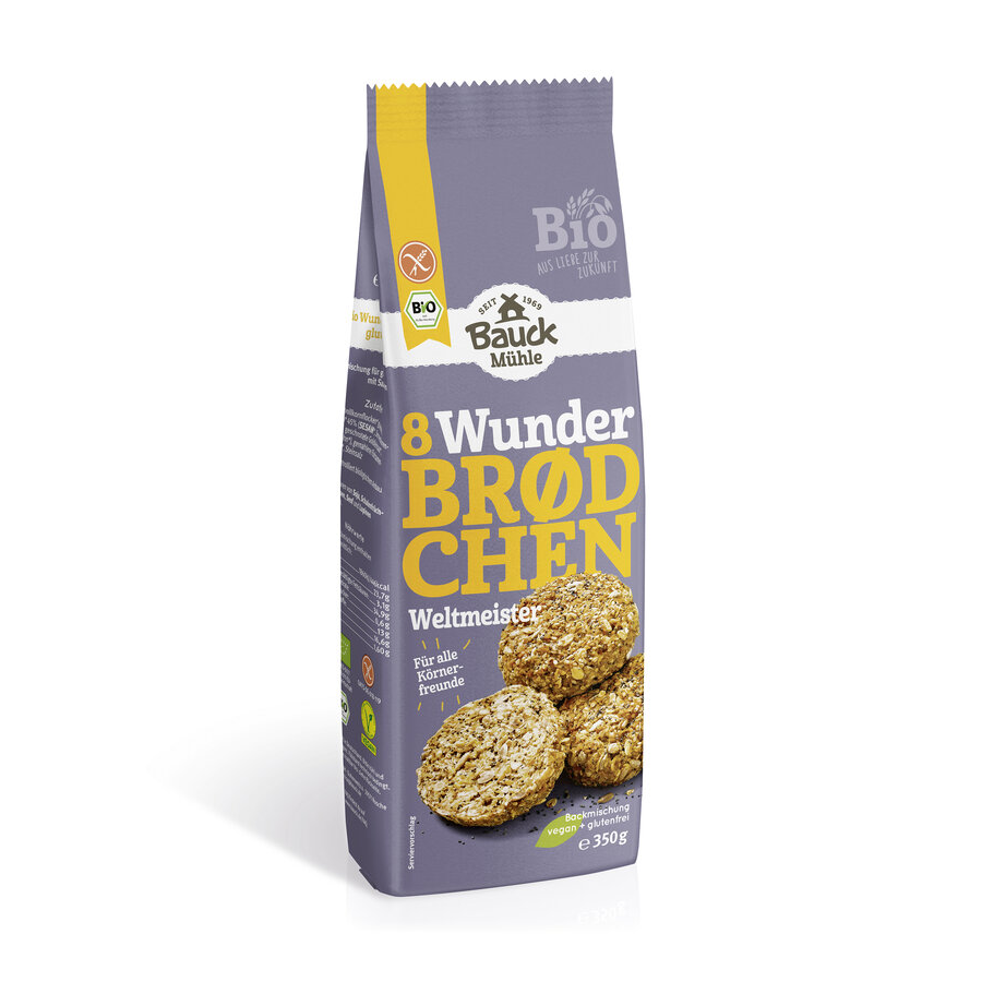 Bio Wunderbrødchen Weltmeister Backmischung, glutenfrei