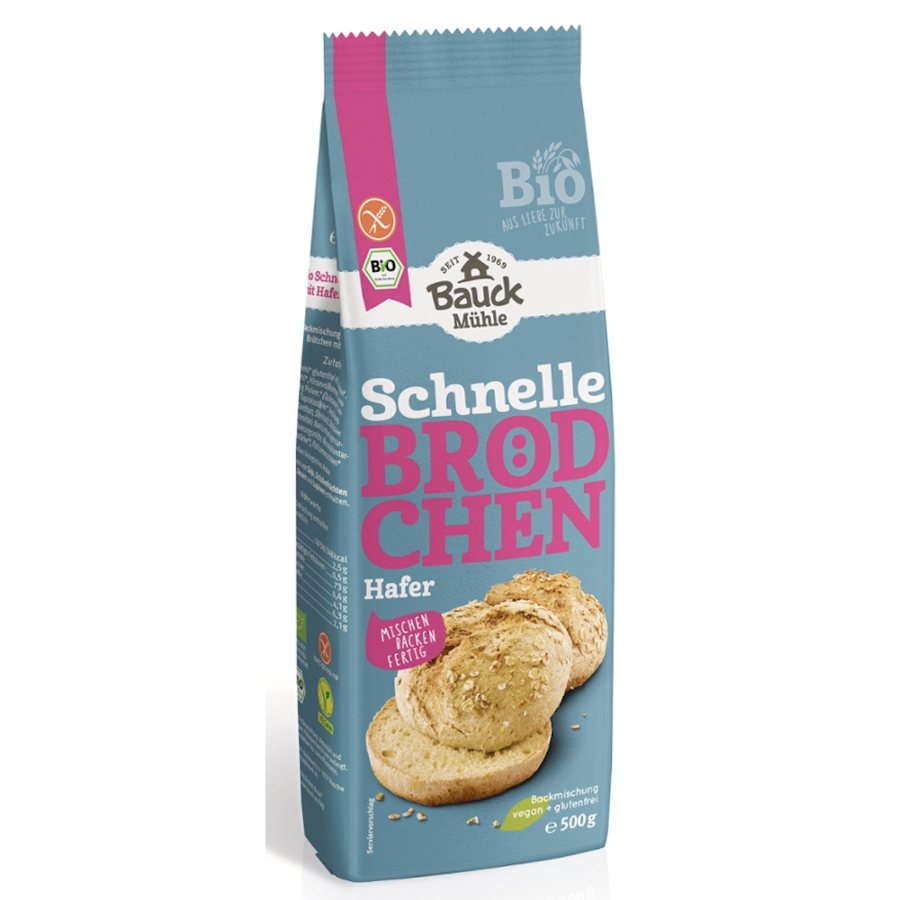 Bio Schnelle Brötchen Hafer glutenfrei
