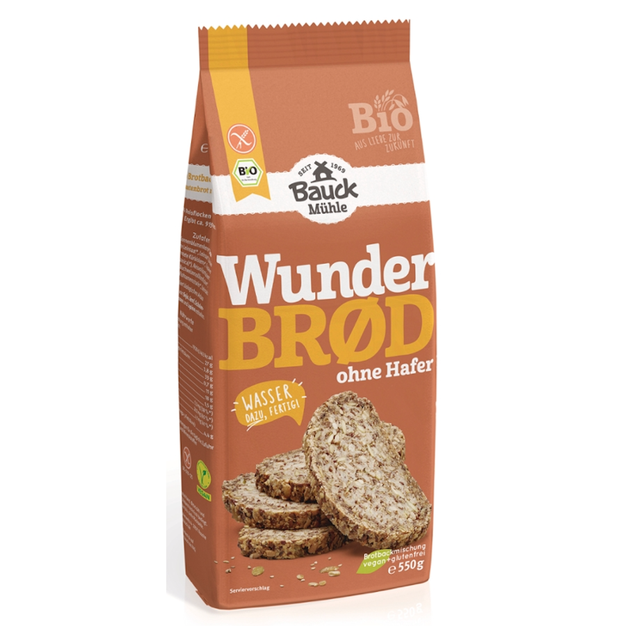 Bio Wunderbrød Backmischung haferfrei