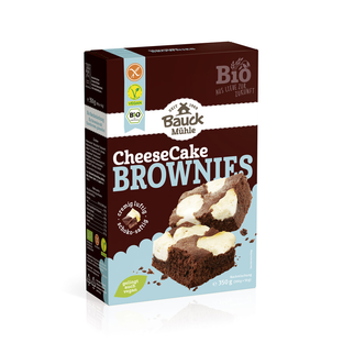 Bio Cheesecake Brownies Backmischung, glutenfrei