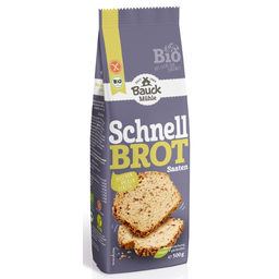 Bio Schnellbrot mit Saaten Backmischung, glutenfrei