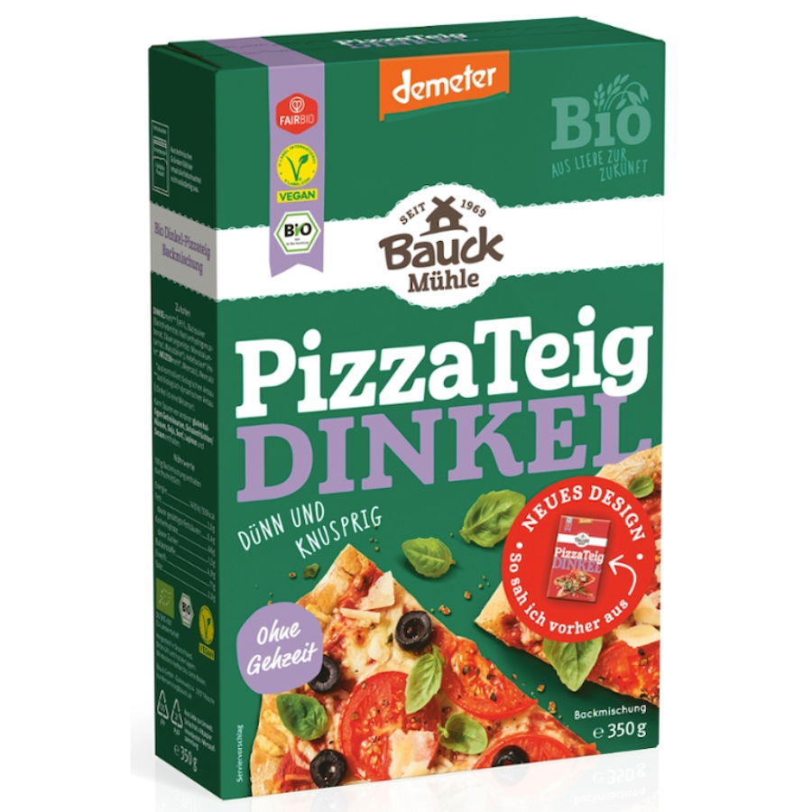 Bio Pizzateig Dinkel Backmischung demeter