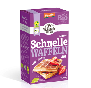 Bio Dinkel Waffeln Backmischung demeter