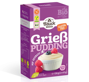 Bio Grießpudding, glutenfrei