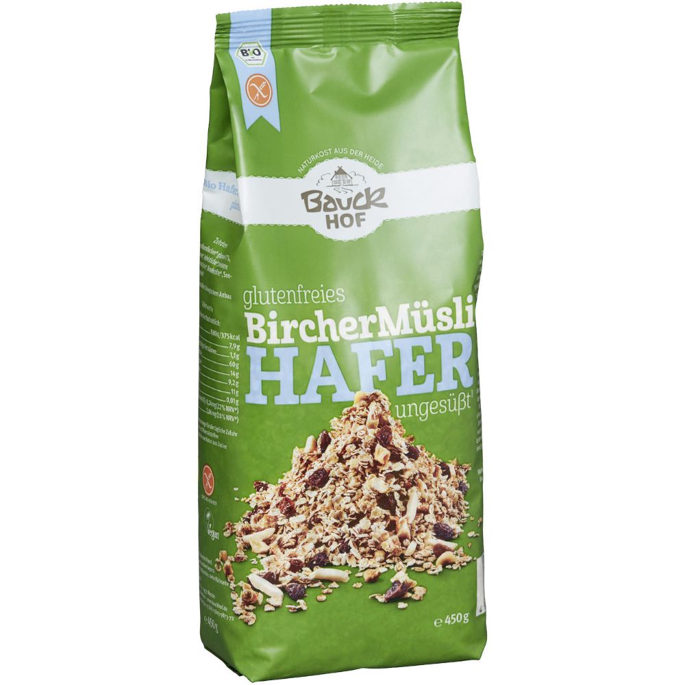 Bio Hafer Müsli Bircher glutenfrei demeter