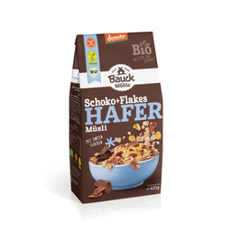 Bio Hafermüsli Schoko und Flakes demeter, glutenfrei