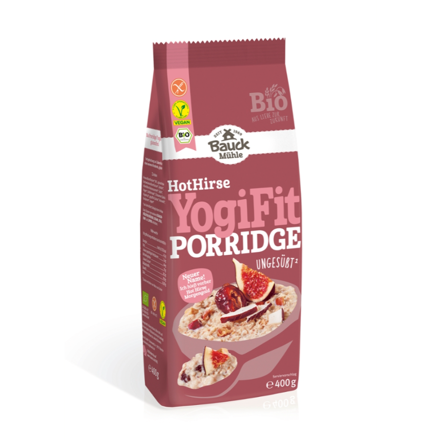 Bio Porridge Hot Hirse Yogi Fit Buchweizenbrei, glutenfrei