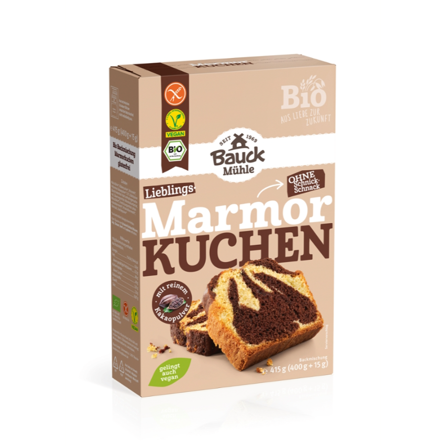 Bio Marmorkuchen Backmischung, glutenfrei