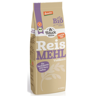 Bio Reismehl Vollkorn, glutenfrei