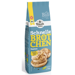 Bio Schnelle Brötchen Saaten Backmischung, glutenfrei