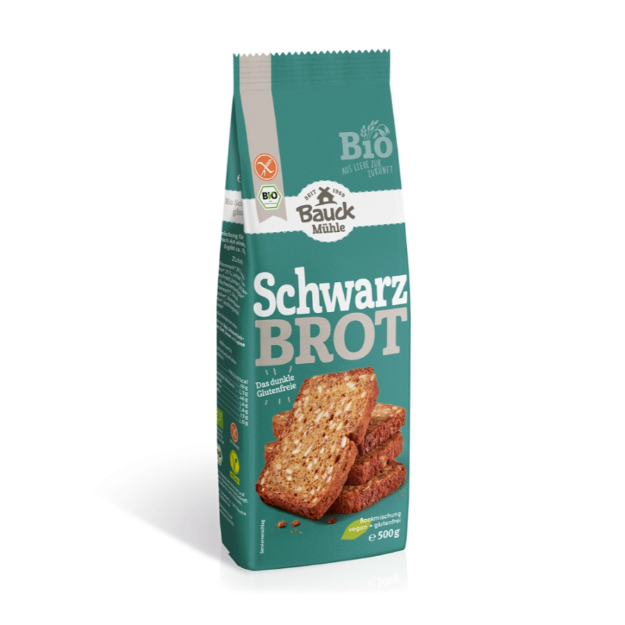 Bio Schwarzbrot Backmischung, glutenfrei