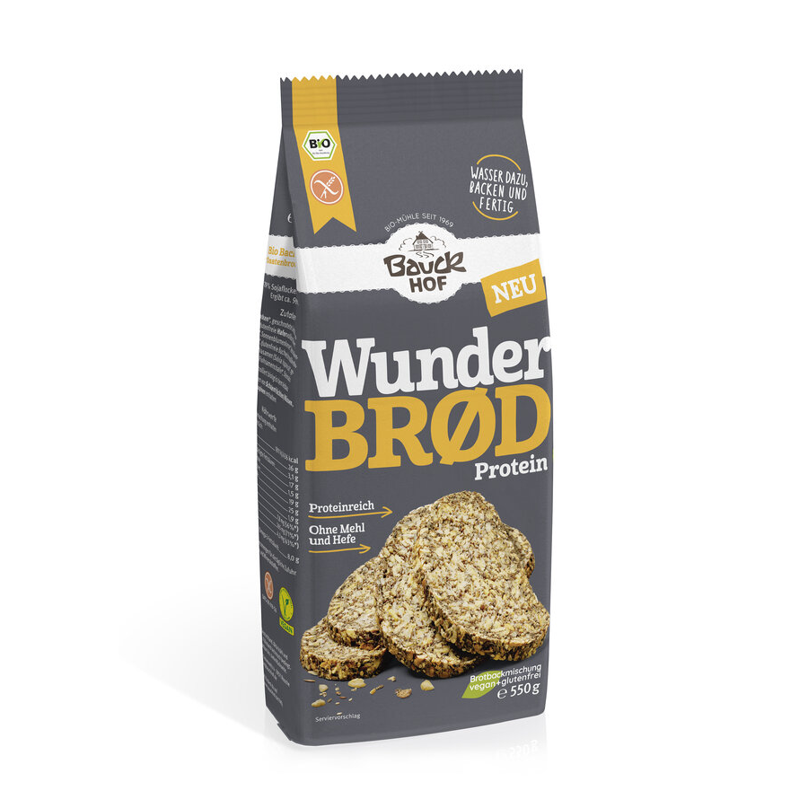 Bio Wunderbrød Protein Backmischung, glutenfrei
