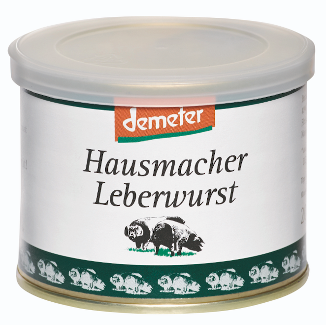 Bio Hausmacher Leberwurst, demeter
