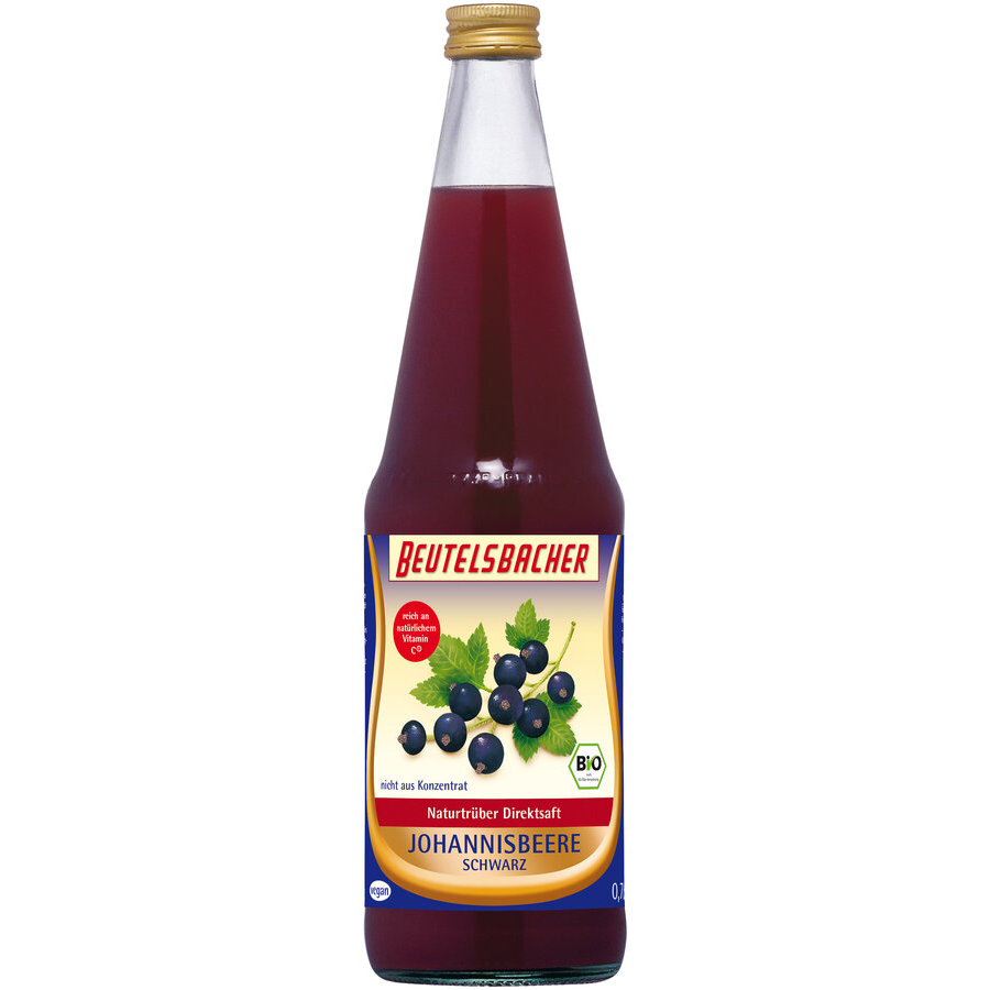 Bio Schwarze Johannisbeere Direktsaft naturtrüb