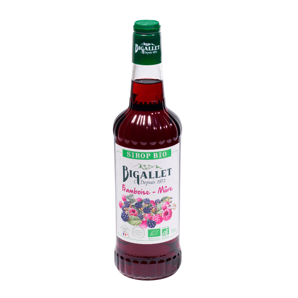 Sirop de framboise et mûre bio