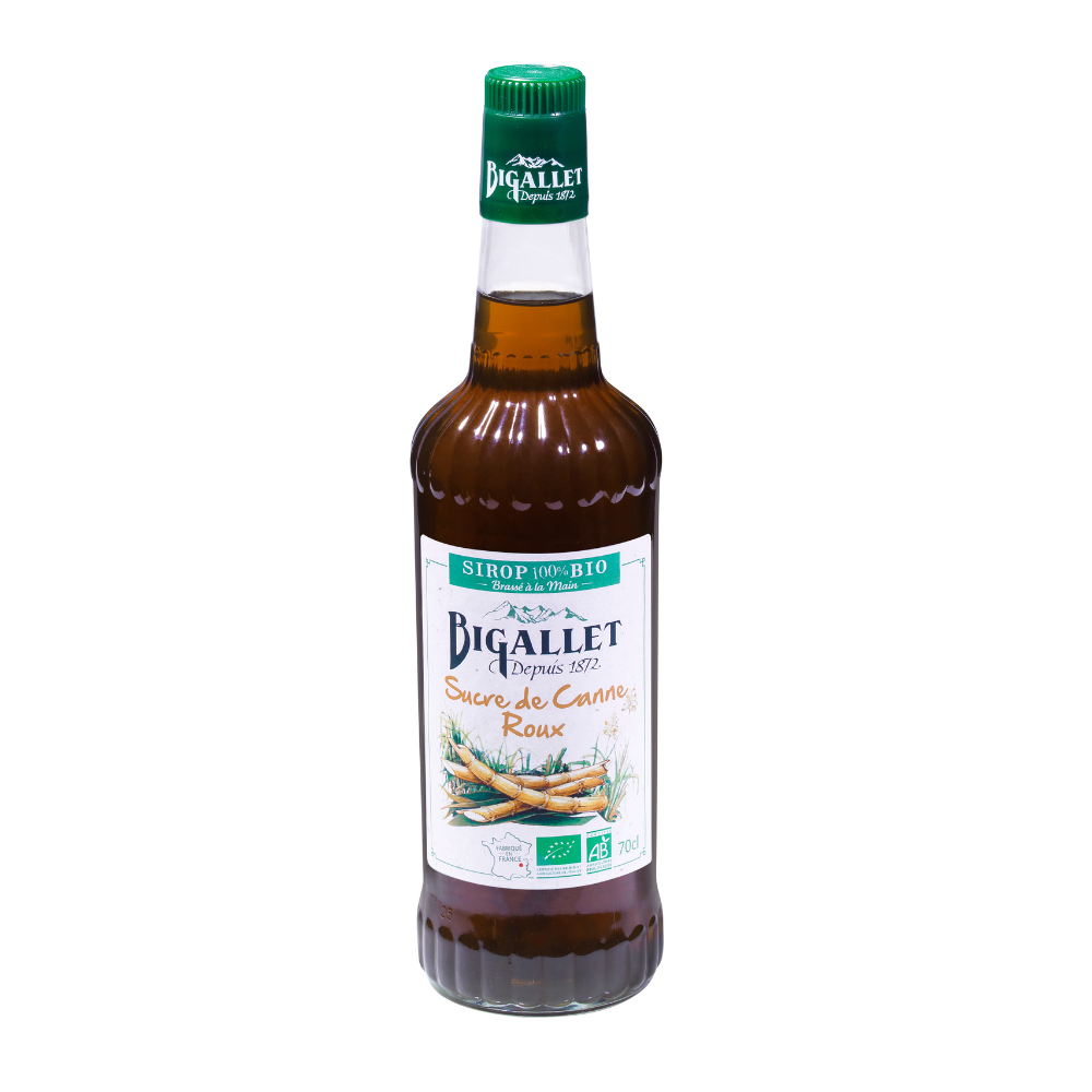 Sirop de sucre de canne roux bio