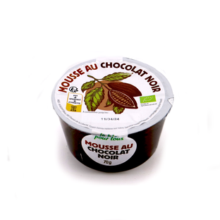 Mousse au chocolat noir bio