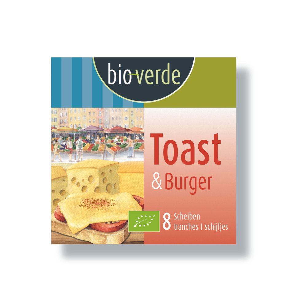 Toast de fromage fondu pour burger bio