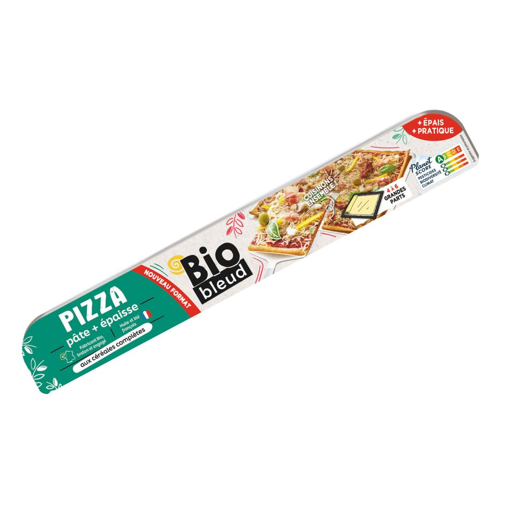 Pâte à pizza format familial rectangulaire bio