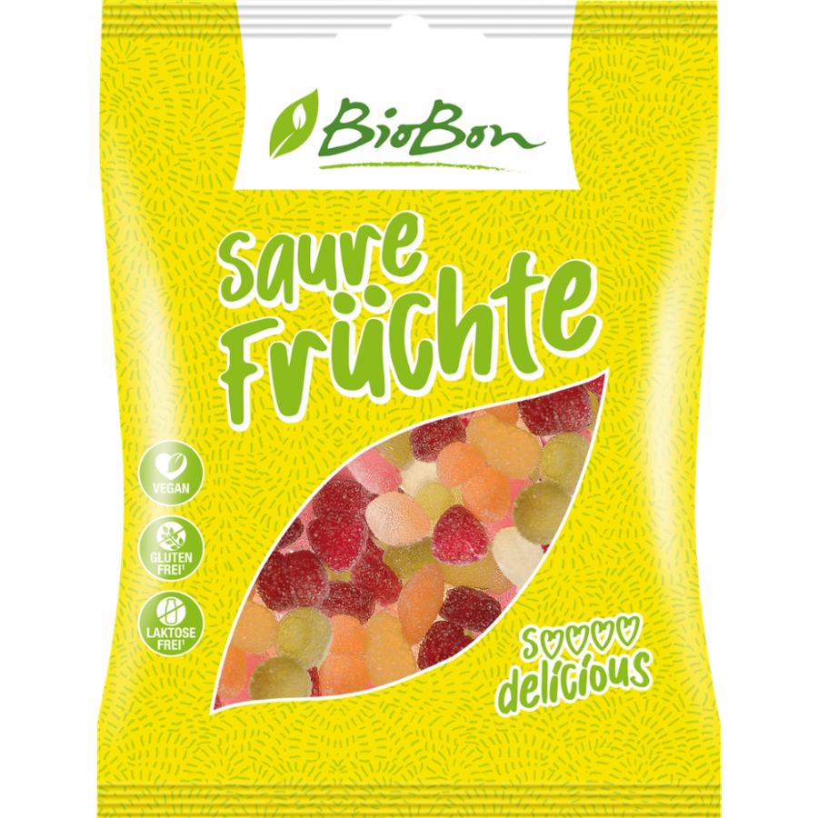 Bio Gummibärchen Saure Früchte, vegan