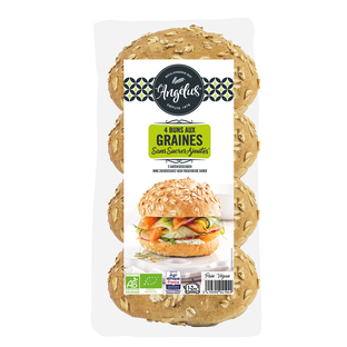 Bun's Graines sans sucres ajoutés Bio - 4x50g