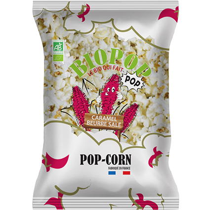 Pop corn caramel beurre salé bio
