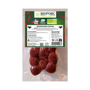 Boudins noirs cocktail sans nitrites bio