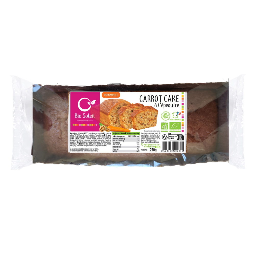 Carrot Cake à l'Epeautre Bio