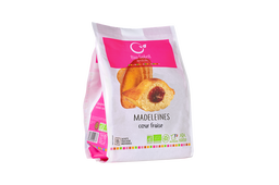 Madeleines Coeur Fraise Bio