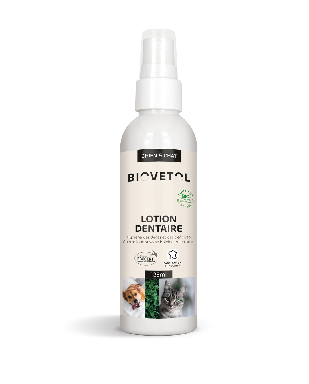 Lotion dentaire pour chiens et chats bio