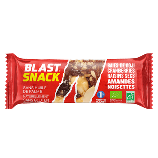 Barre Energétique Baies de Goji Cranberries Amandes Bio