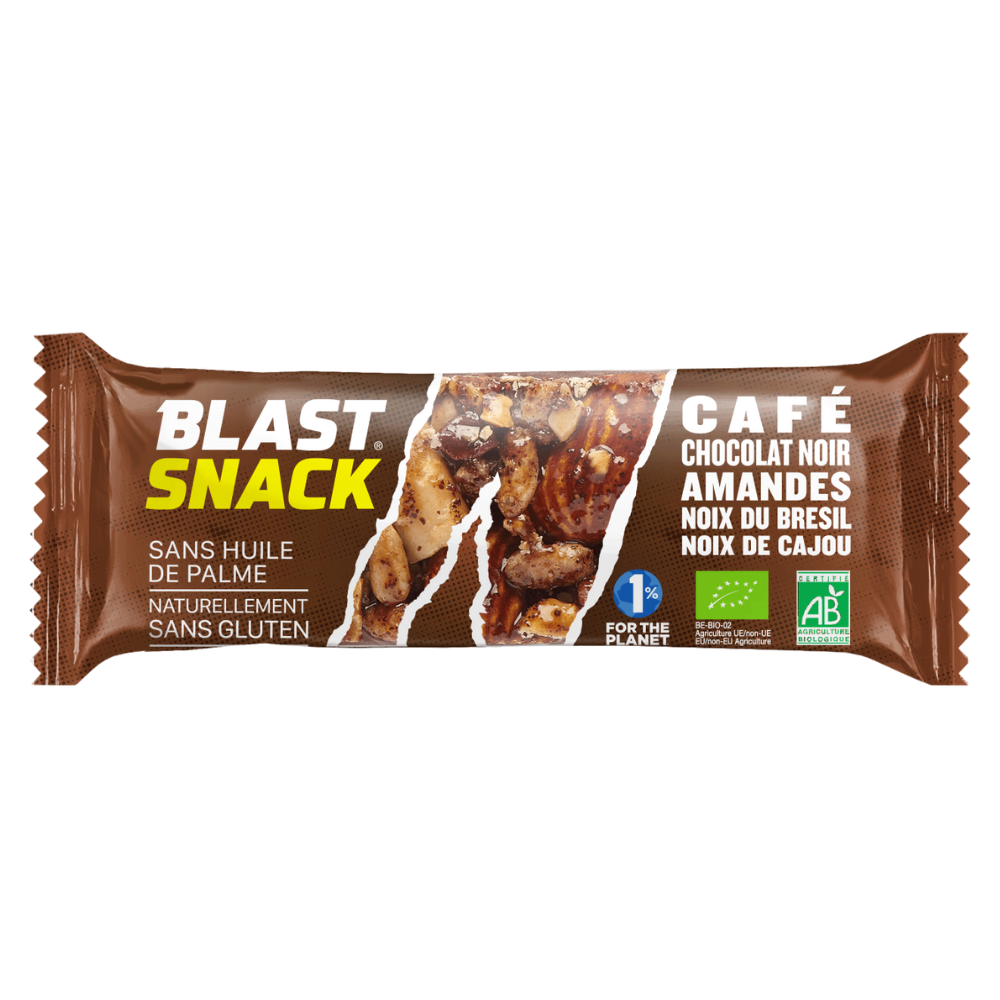 Barre Energétique Café Chocolat Noir Amande Bio