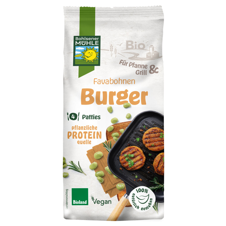 Bio Favabohnen Burger