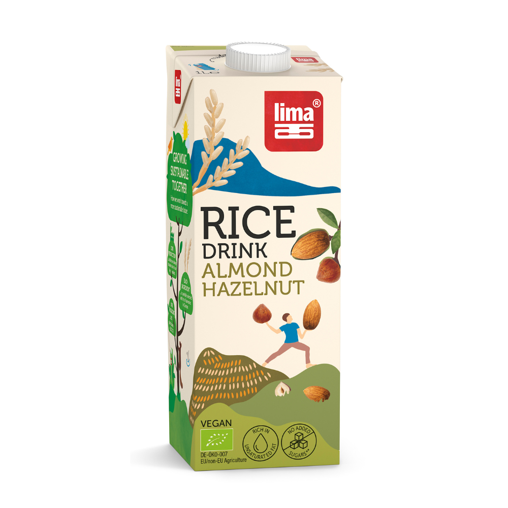 Boisson riz amande noisette bio